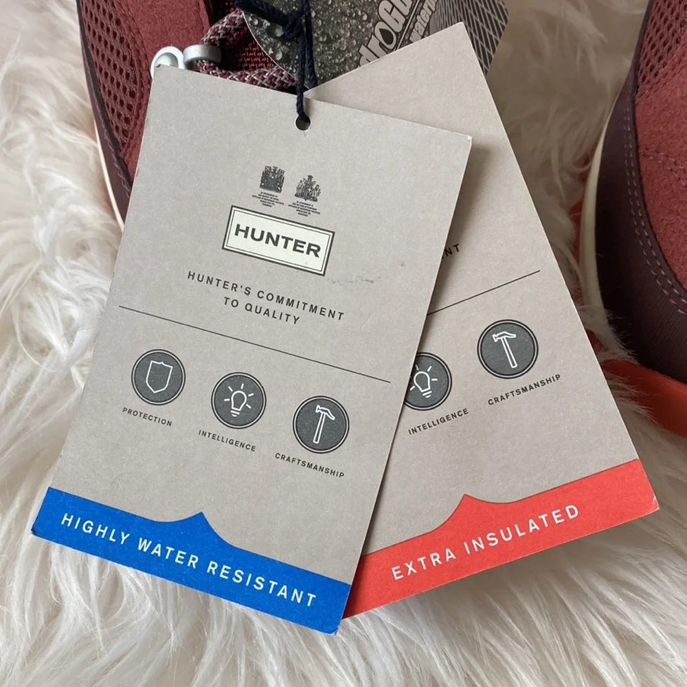 OFFER 🎁 Hunter Explorer Mid Lace Boot Women’s 7 - Picture 7 of 13